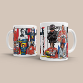 F1 Dream Team Legends 3D Doodle Art - 11oz Ceramic Mug